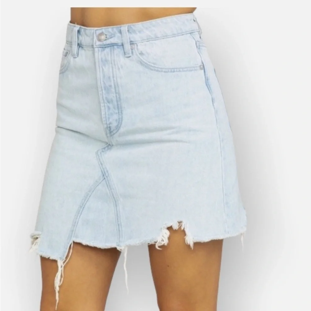 We the Free by Free People Going Rogue Patched Mini Skirt in Tidal Wave 29